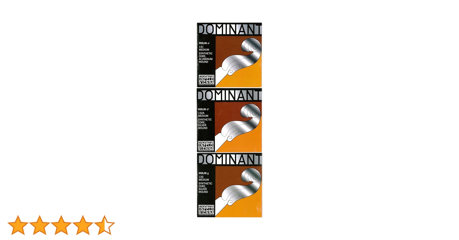 バイオリン弦　4/4 ドミナント　4本セット　2セット Amazon.co.jp: Dominant ドミナント 4/4バイオリン弦セット